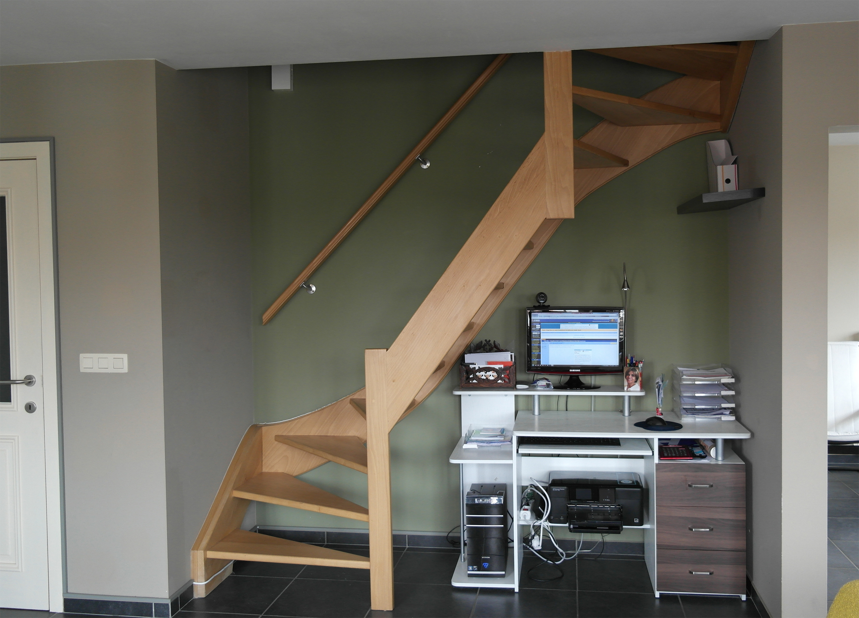 desk under stairs.jpg (2756×1984) Dream Home Decor Pinterest Desk